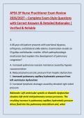APEA 3P Advanced Practice Education Associates 2026&sol;2027 &ndash; Practice Questions with Answers & Detailed Rationales&NewLine;&NewLine;
