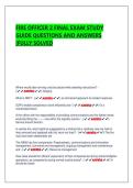 FIRE OFFICER 2 FINAL EXAM STUDY &NewLine;GUIDE QUESTIONS AND ANSWERS &NewLine;&vert;FULLY SOLVED 