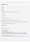 Exam 1 L1 &ndash; Questions and Answers Study Guide