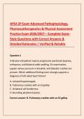 APEA 3P 2026&sol;2027 &ndash; Advanced Pathophysiology&comma; Pharmacotherapeutics & Physical Assessment Practice Questions