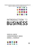 Test Bank for Introduction to Business 1st Edition By Heidi Neck&comma; Christopher Neck&comma; Emma Murray &lpar;All Chapters  1-18&comma; 100&percnt; Original Verified&comma; A&plus; Grade&rpar;