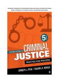 Test Bank for Introduction to Criminal Justice Practice and Process 5th Edition By Kenneth Peak&comma; Tamara Herold &lpar;All Chapters 1-16&comma; 100&percnt; Original Verified&comma; A&plus; Grade&rpar;