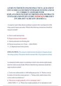 ATI RN Nutrition Online Practice Exam A & B & Study Guide 2026-2027&colon; NGN Q&A with Explanations Graded A&plus;&NewLine;&NewLine;