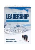 Test Bank for Leadership Theory&comma; Application&comma; & Skill Development 7th Edition By Robert Lussier&comma; Christopher Achua &lpar;All  Chapters 1-12&comma; 100&percnt; Original Verified&comma; A&plus; Grade&rpar;