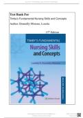 Test Bank - Timby's Fundamental Nursing Skills and Concepts 13th Edition &lpar; Loretta A Donnelly-Moreno&comma; 2026&rpar; All Chapters 1-38&vert; Newest Edition