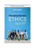 Test Bank for Managing Business Ethics And Your Career 2nd Edition By Mel Fugate &lpar;All Chapters 1-13&comma; 100&percnt; Original Verified&comma; A&plus; Grade&rpar;