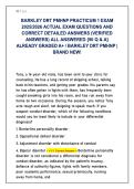 Barkley DRT PMHNP Practicum 1 Exam 2025&sol;2026 &ndash; 90 Questions with Correct Detailed Answers in Psychiatric Mental Health Nursing &NewLine;&NewLine;&NewLine;