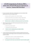 ATI RN Comprehensive Predictor &lpar;PDF&rpar; &vert; &NewLine;&lpar;2026&sol;2027&rpar; NCLEX-RN Practice Questions & &NewLine;Answers &vert; Instant PDF Download 