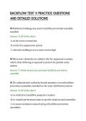 BACKFLOW TEST V PRACTICE QUESTIONS&NewLine;AND DETAILED SOLUTIONS