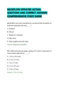 BACKFLOW UPDATED ACTUAL&NewLine;QUESTIONS AND CORRECT ANSWERS&NewLine;COMPREHENSIVE STUDY GUIDE&NewLine;