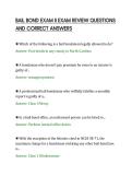 BAIL BOND EXAM II EXAM REVIEW QUESTIONS&NewLine;AND CORRECT ANSWERS&NewLine;