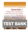 TEST BANK FOR Essentials of Maternity&comma; Newborn&comma; and Women's Health 5th Edition by Susan Ricci ISBN-978-1975245511 COMPLETE GUIDE ALL CHAPTERS COVERED A&plus; GRADE ASSURED&excl;&excl;&excl;&excl;