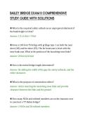 BAILEY BRIDGE EXAM II COMPREHENSIVE&NewLine;STUDY GUIDE WITH SOLUTIONS