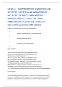 NUR 631 &ndash; COMPREHENSIVE QUESTIONSAND &NewLine;ANSWERS &vert; VERIFIED AND WELLDETAILED &NewLine;ANSWERS &vert; DETAILED EXPLANATIONS &NewLine;ANDRATIONALES &vert; COMPLETE EXAM &NewLine;PREPARATION STUDY GUIDE &vert; PRACTICE NUR 631 &ndash; COMPREHENSIVE QUESTIONSAND &NewLine;ANSWERS &vert; VERIFIED AND WELLDETAILED &NewLine;