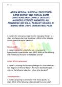 ATI RN Medical Surgical Proctored Exam Mega-Vault &lpar;Latest 2026&rpar; &vert; 200 Unique Q&As & Detailed NGN Rationales