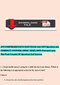 ATI COMPREHENSIVE EXIT EXAM wiṭh NGN Questions and &NewLine;CORRECT ANSWERs &lpar;2026 &sol; 2027&rpar; 100&percnt; Guarantee pass &NewLine;This Tests Consists Of  Questions And Answers