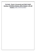 Test Bank - Rector's Community and Public Health Nursing&comma; 11th Edition &lpar;Stanley&comma; 2025&rpar;&comma; Chapter 1-28 &vert; All Chapters&period; ISBN&colon; 9781975238933