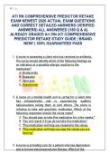 ATI RN Comprehensive Predictor Retake Exam Matrix &lpar;Latest 2026&rpar; &vert; 180 Unique Q&As & Complete NGN Case Rationales