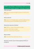 APRD 1003 Exam 2 Questions and Correct &NewLine;Answers&sol; Latest Update &sol; Already Graded