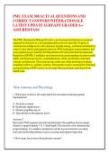 PMU EXAM 300 ACTUAL QUESTIONS AND &NewLine;CORRECT ANSWERS WITH RATIONALE &NewLine;LATEST UPDATE ALREADY GRADED A&plus; &NewLine;ASSURED PASS
