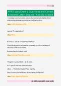 APRD 1003 Exam 1 Questions and Correct &NewLine;Answers&sol; Latest Update &sol; Already Graded