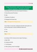 C235 Questions and Correct Answers&sol; &NewLine;Latest Update &sol; Already Graded 