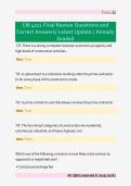 CM 4211 Final Review Questions and &NewLine;Correct Answers&sol; Latest Update &sol; Already &NewLine;Graded 