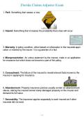 Florida Claims Adjuster Exam&comma; 6-20 All Lines Adjuster &ndash; Comprehensive Study Guide with 332 Questions and Answers 
