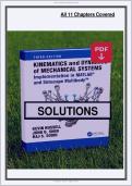 Kinematics and Dynamics of Mechanical Systems&comma; 3rd Edition &mdash; Russell &mdash; Solution Manual