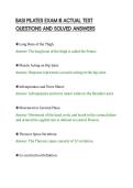 BASI PILATES EXAM III ACTUAL TEST&NewLine;QUESTIONS AND SOLVED ANSWERS