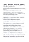 TFM 12 Fire Alarm Technical Questions with Correct Answers