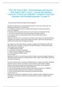 ENT 101 Week 2 Quiz &vert; Actual Questions and Answers 2026 Update 100&percnt; Correct - Toronto Metropolitan University Actual Exam 2026&sol;2027 &vert; Complete Exam-Style Questions with Detailed Rationales &vert; Graded A&plus;