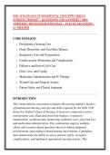 NSG 3130 EXAM 4 FUNDAMENTAL CONCEPTS SKILLS &NewLine;NURSING 2026&sol;2027 &ndash; QUESTIONS AND ANSWERS &vert; 100&percnt; &NewLine;VERIFIED &vert; DETAILED RATIONALES &ndash; PASS GUARANTEED &ndash; &NewLine;A&plus; GRADED