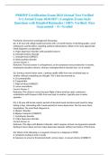 PMHNP Certification Exam 2024 &lpar;Actual Test Verified A&plus;&rpar; Actual Exam 2026&sol;2027 &vert; Complete Exam-Style Questions with Detailed Rationales &vert; 100&percnt; Verified &vert; Pass Guaranteed &ndash; A&plus; Graded