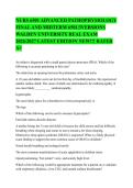 NURS 6501 Advanced Pathophysiology Final & Midterm Exam &vert; 2026&sol;2027 Study Guide &vert; Questions with Correct Answers &vert; Rated A&plus; &vert; Instant Download&NewLine;&NewLine;Option 2 &lpar;Benefit & Student Focused&rpar;&colon;&NewLine;Advanced Pathophysiology Study Guide&colon; NURS 6501 Final & Midterm Exam P
