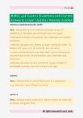 MMSC 428 final exam Questions and &NewLine;Correct Answers&sol; Latest Update &sol; Already &NewLine;Graded