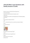 LRA 225 Exam Bank &ndash; Practice Questions and Answers&comma; Study Guide and Exam Prep