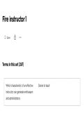 Fire Instructor 1 &ndash; Practice Questions and Answers&comma; Study Guide & Exam Prep