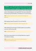 NMNC 1110 Final Questions and Correct &NewLine;Answers&sol; Latest Update &sol; Already Graded