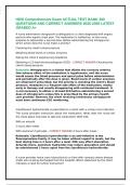 HESI Comprehensive Exam ACTUAL TEST BANK 300 QUESTIONS AND CORRECT ANSWERS &period;2025-2026
