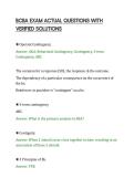 BCBA EXAM ACTUAL QUESTIONS WITH&NewLine;VERIFIED SOLUTIONS
