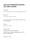 BCBA EXAM COMPREHENSIVE QUESTIONS&NewLine;AND CORRECT ANSWERS&NewLine;