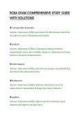 BCBA EXAM COMPREHENSIVE STUDY GUIDE&NewLine;WITH SOLUTIONS