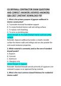 CO Drywall Contractor Exam Questions and Correct Answers