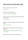 BCBA EXAM FULL SOLUTION STUDY GUIDE&NewLine;