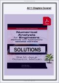 Numerical Analysis for Engineers&colon; Methods and Applications&comma; 2nd Edition &mdash; Ayyub &mdash; Solution Manual