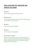 BCBA EXAM PRACTICE QUESTIONS AND&NewLine;DETAILED SOLUTIONS&NewLine;