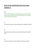 BCBA EXAM QUESTIONS AND SOLUTIONS&NewLine;GRADED A&plus;