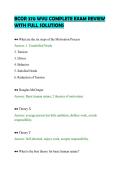 BCOR 370 WVU COMPLETE EXAM REVIEW&NewLine;WITH FULL SOLUTIONS&NewLine;
