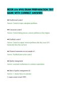 BCOR 370 WVU EXAM PREPARATION TEST&NewLine;BANK WITH CORRECT ANSWERS
